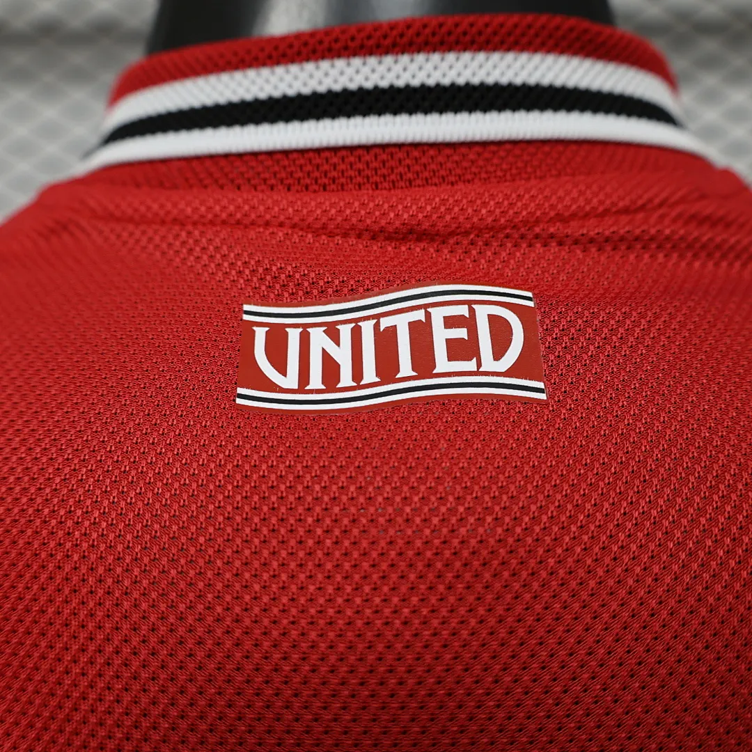 2026/27 Premier League Manchester United Team Home Football Jersey Player Version - JerseyFun