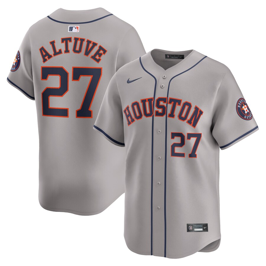 Jose Altuve Houston Astros Away Limited Player Jersey Gray