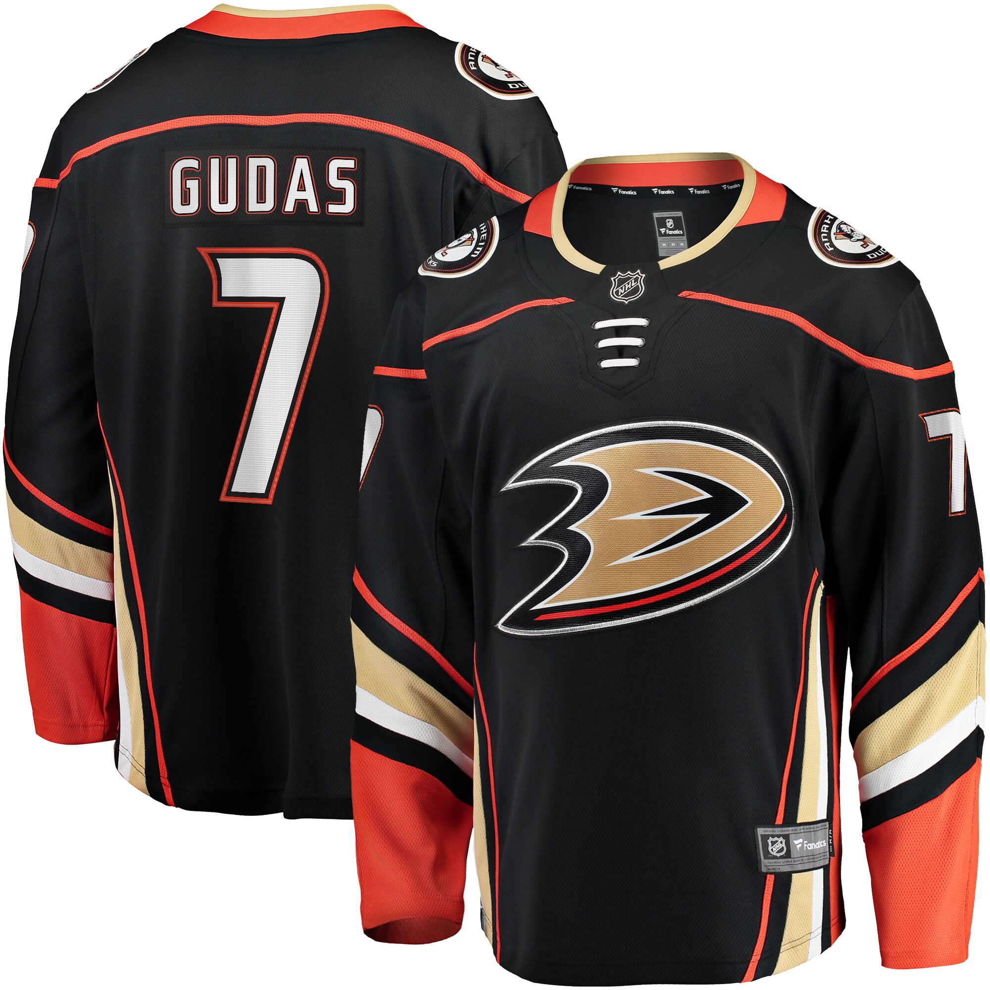 Radko Gudas Anaheim Ducks Fanatics Home Breakaway Jersey – Black