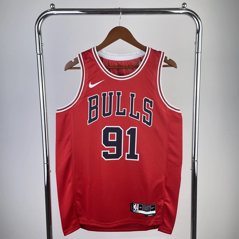 2023 NBA Chicago Bulls (91 RODMAN) Basketball Jersey