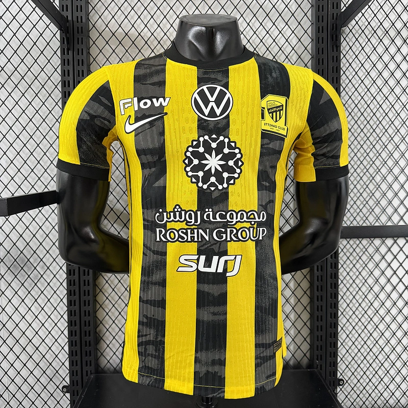 Player 2025-26 Jeddah United Al-Ittihad Home Football jersey Al Ittihad