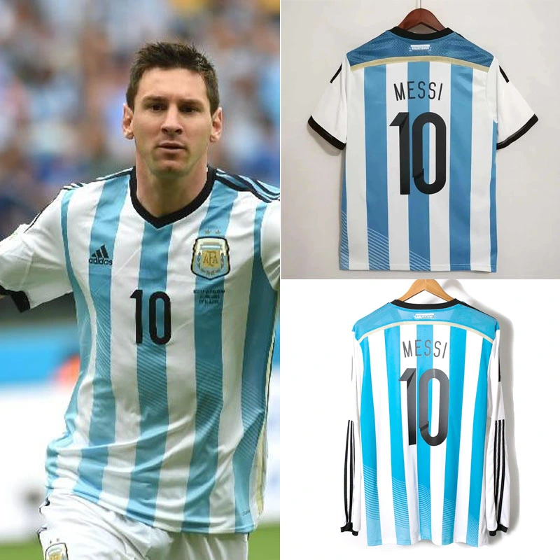 Retro 2014 Argentina Home Football jersey Retro