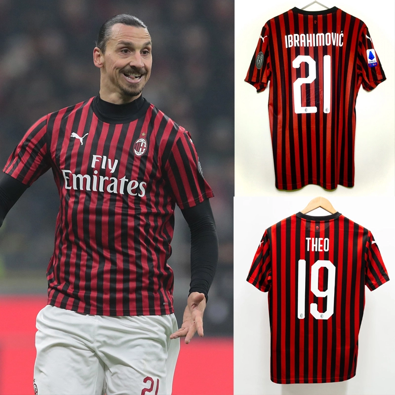 Retro 2019-20 AC Milan Home football jersey Retro