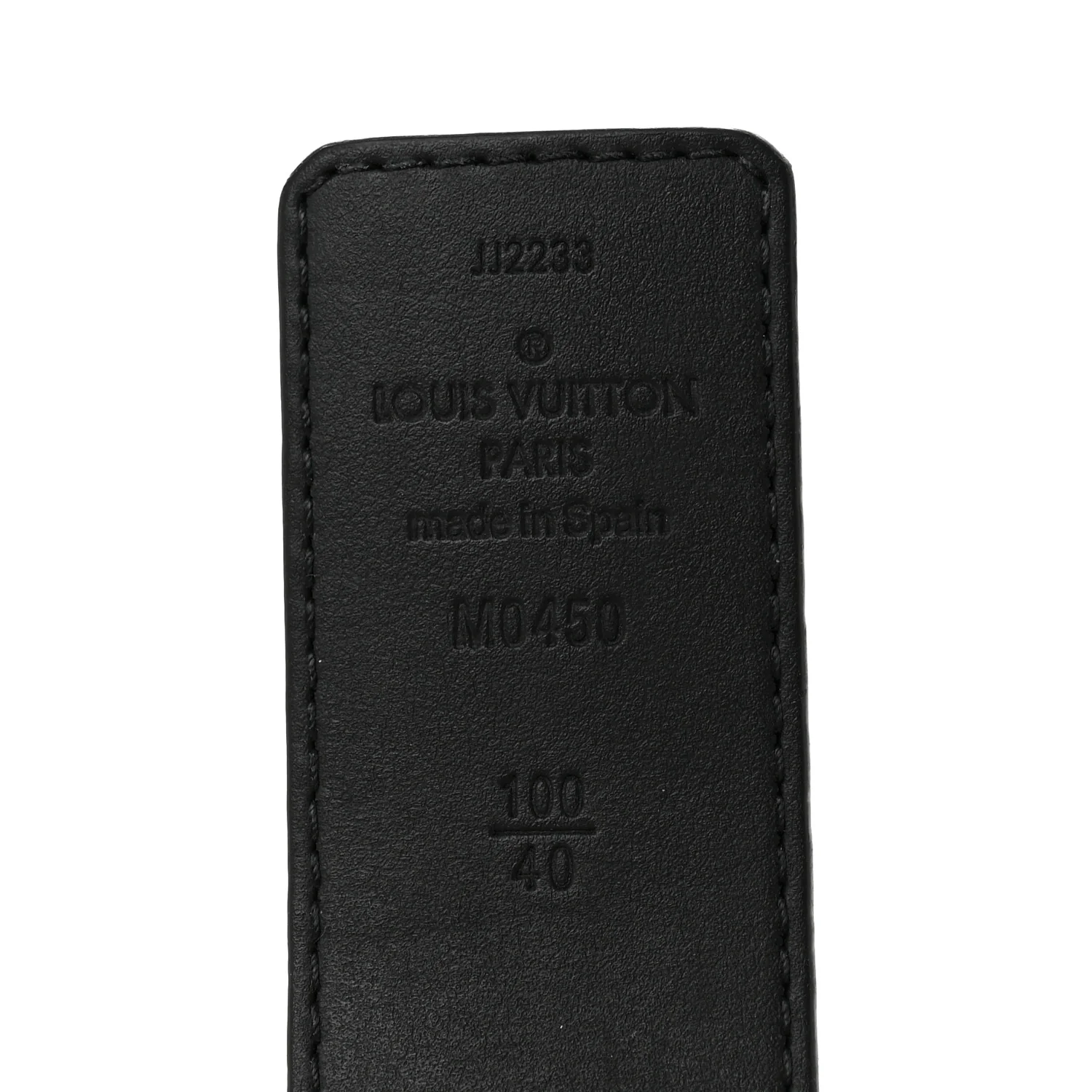 Calfskin Monogram Eclipse 35mm LV Initiales Reversible 100 40 Belt