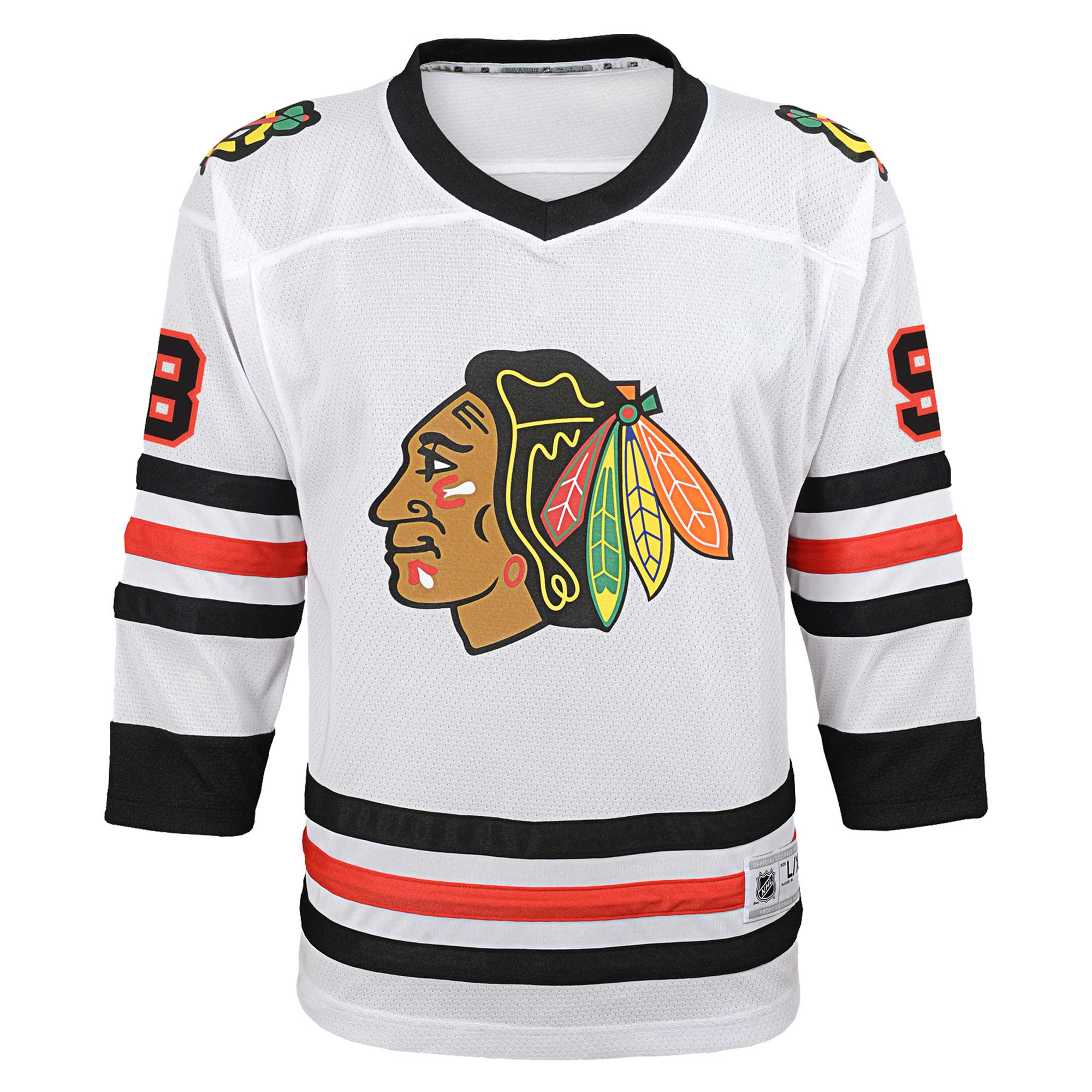 Connor Bedard Chicago Blackhawks Youth Away Replica Player Jersey – White
