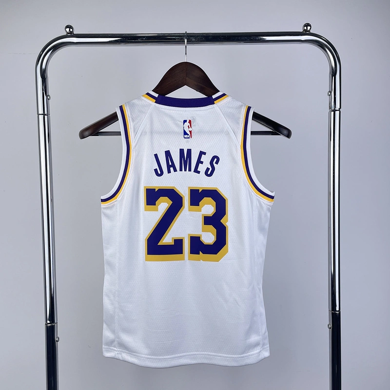 Kids 2023 NBA Lakers 23 JAMES Basketball Jersey
