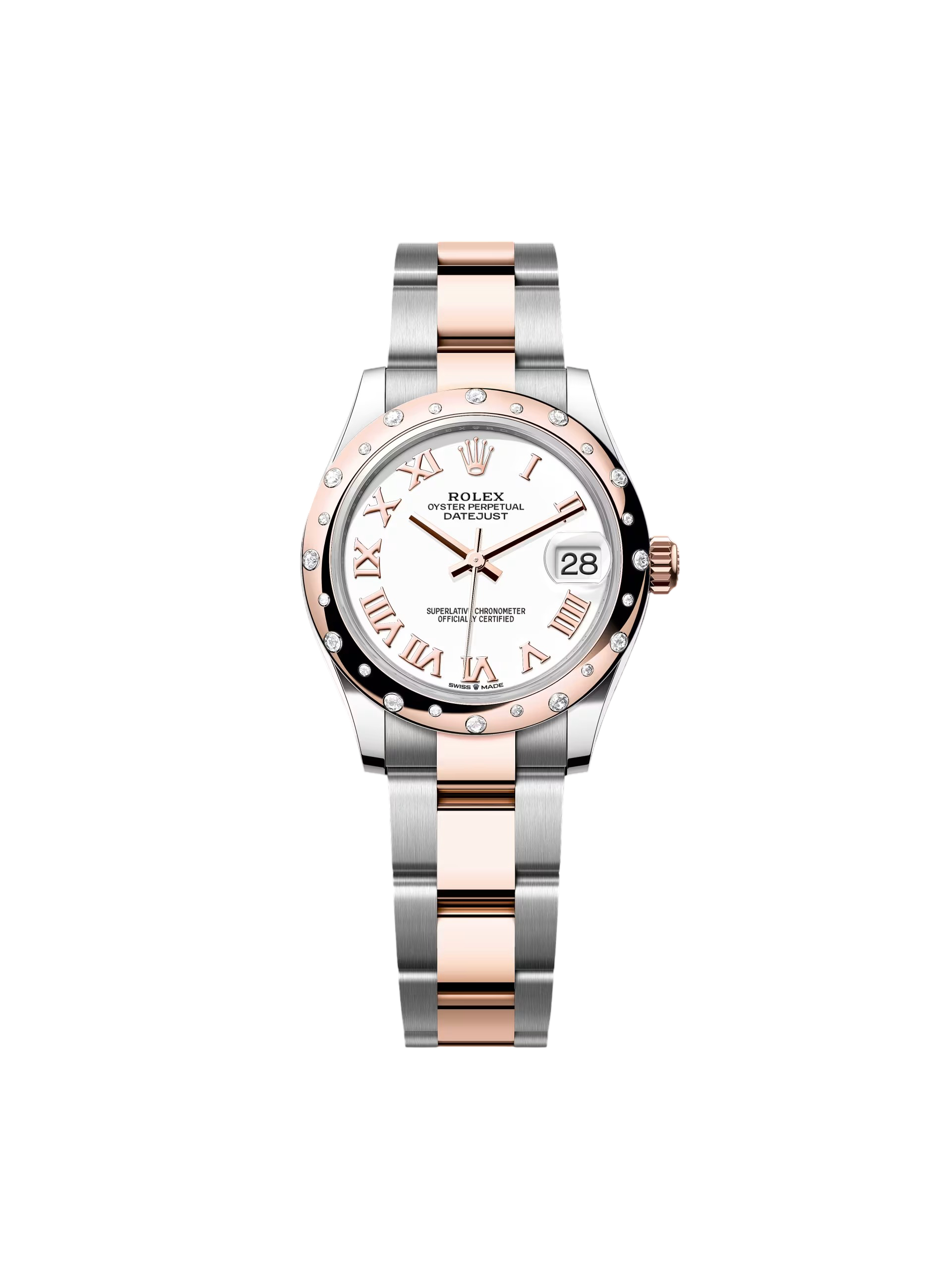 Rolex Datejust m278341 White Roman Dial 31mm