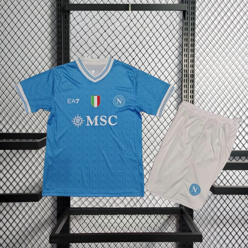2025-26 Napoli Home kids Football jersey