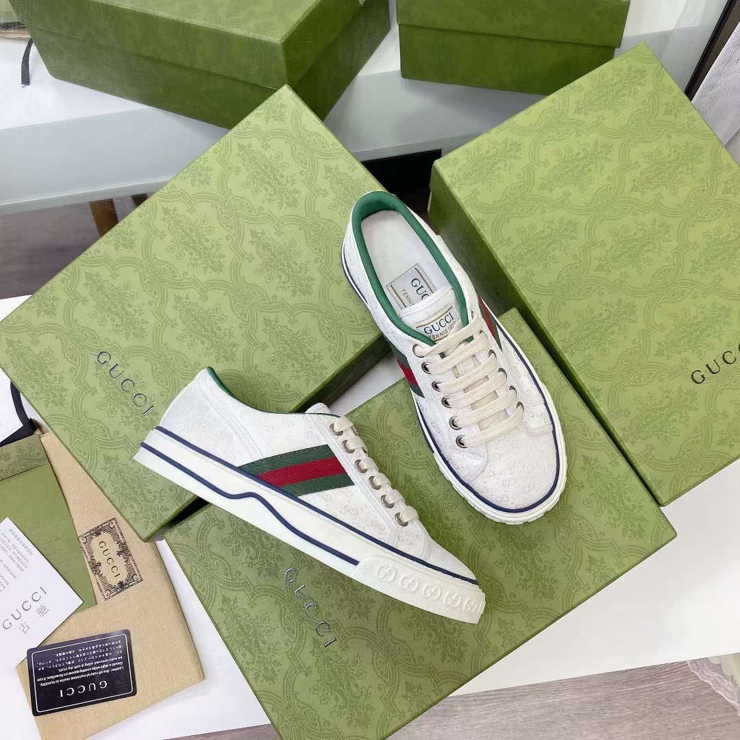 Gucci Tennis 1977 White Mini Gg 606111 99W90 9085