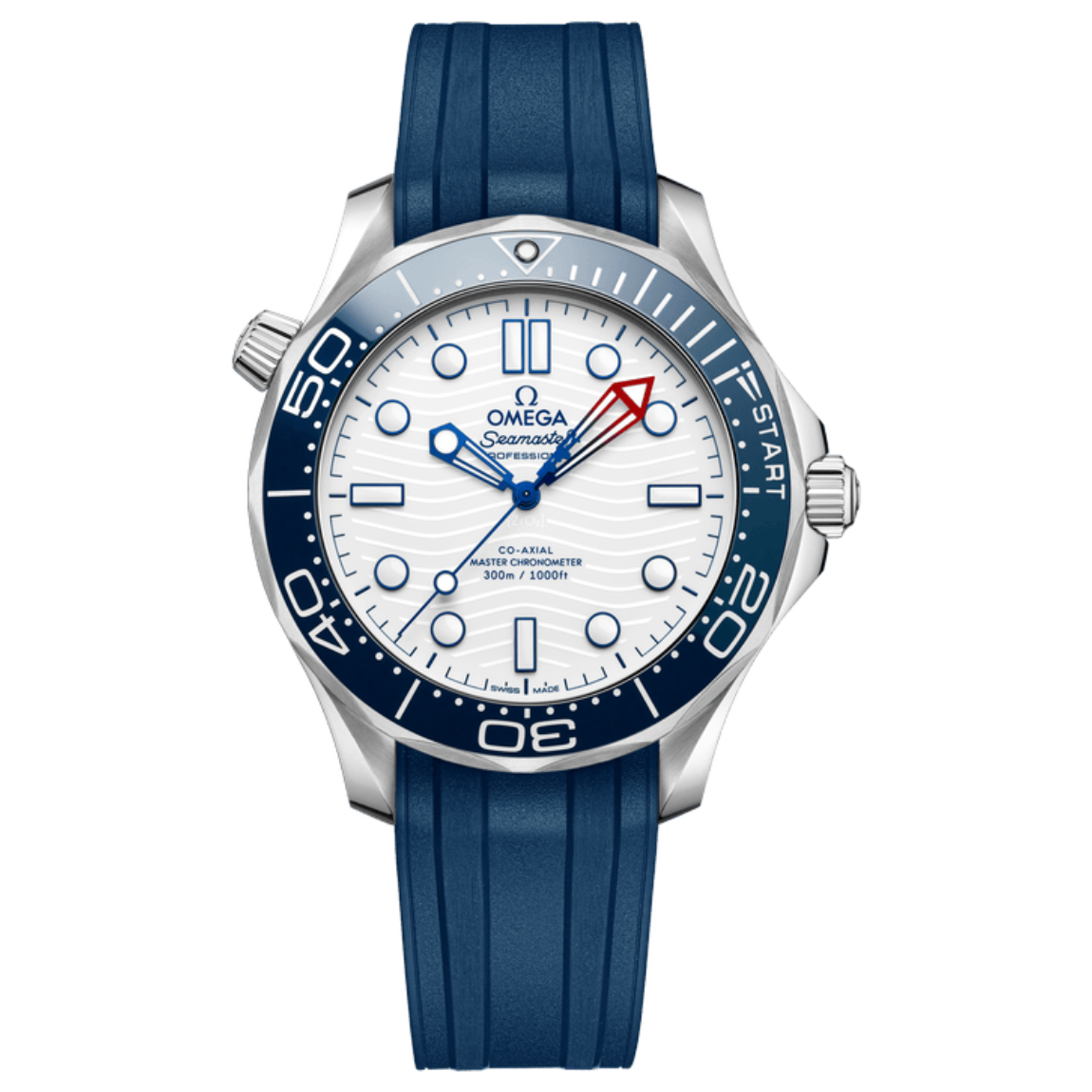 Omega Seamaster 300M Diver's Watch, 42mm, stainless steel case with rubber strap