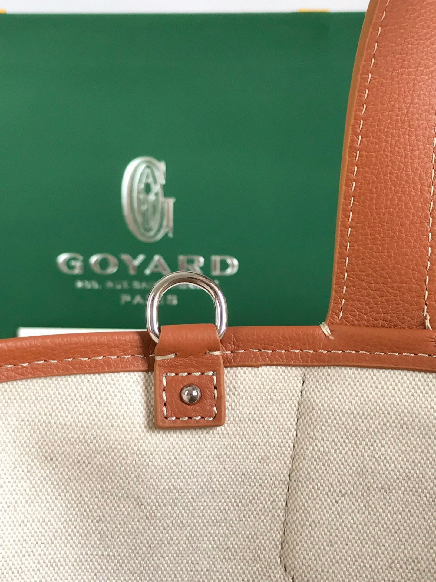 Goyard Small Belharra 24 Cm Black Goyardine Canvas And Tan Lambskin