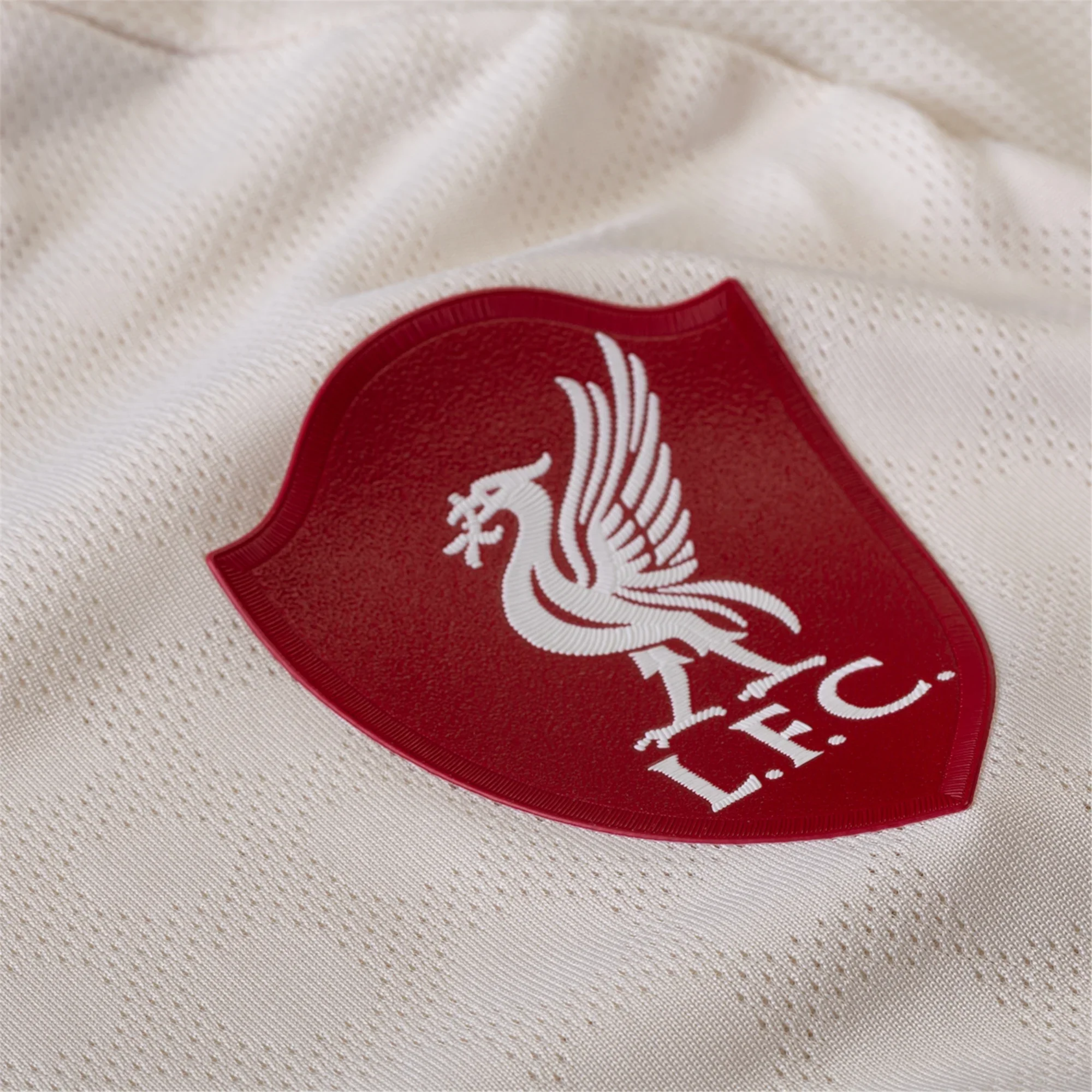 adidas Men's Liverpool Authentic Mohamed Salah Away Jersey w/ Champions League Patches 25/26 (Wonder White)