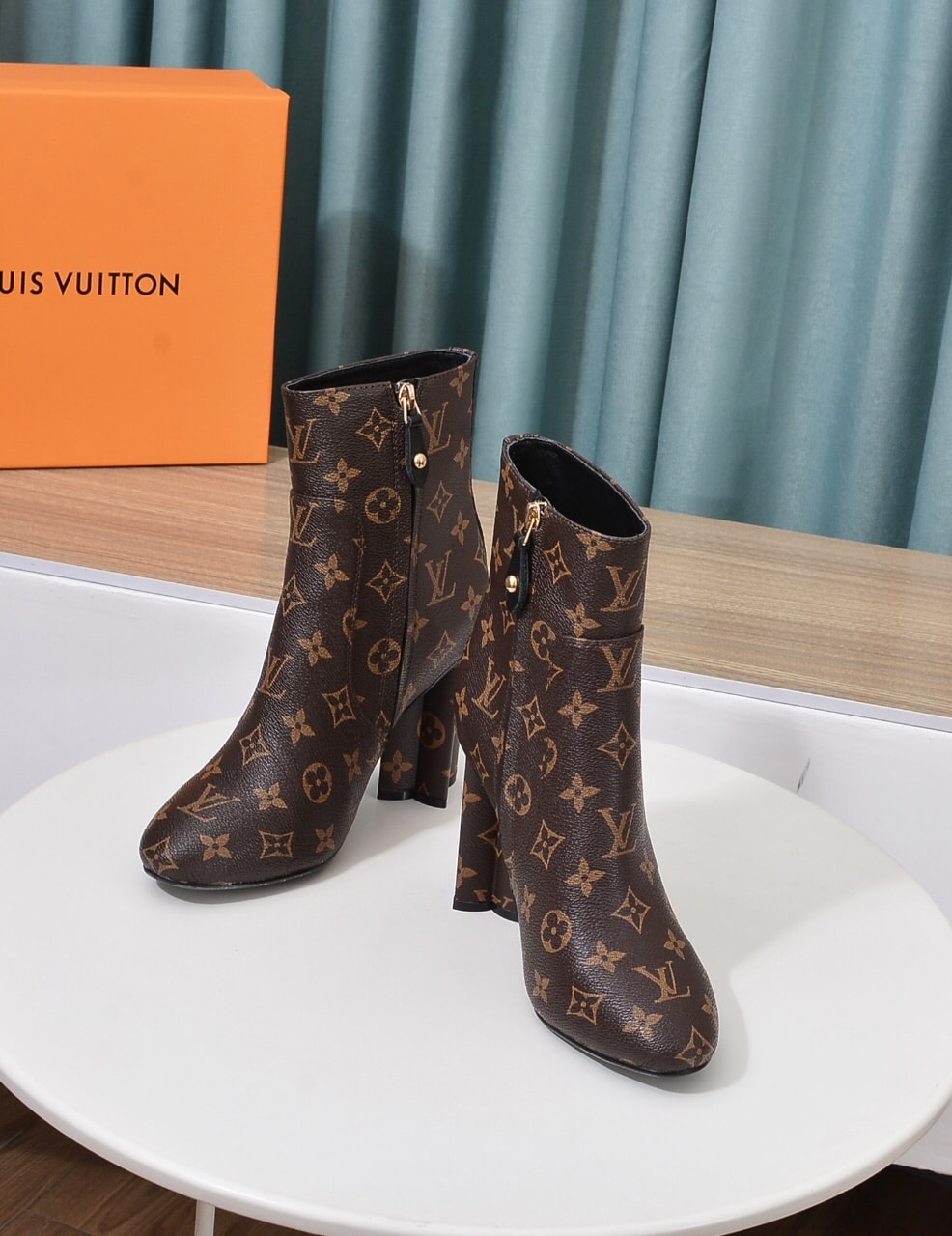 Louis Vuitton Silhouette Ankle Boot Monogram Brown