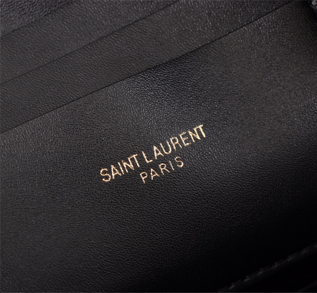 Saint Laurent Lou Camera Bag In Quilted Leather Gold Hardware Black 18Cm