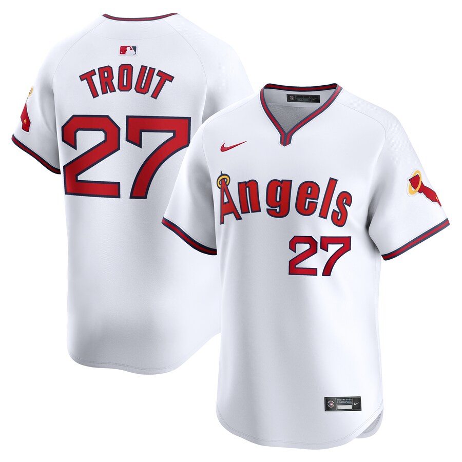 Mike Trout Los Angeles Angels Alternate Limited Player Jersey  White
