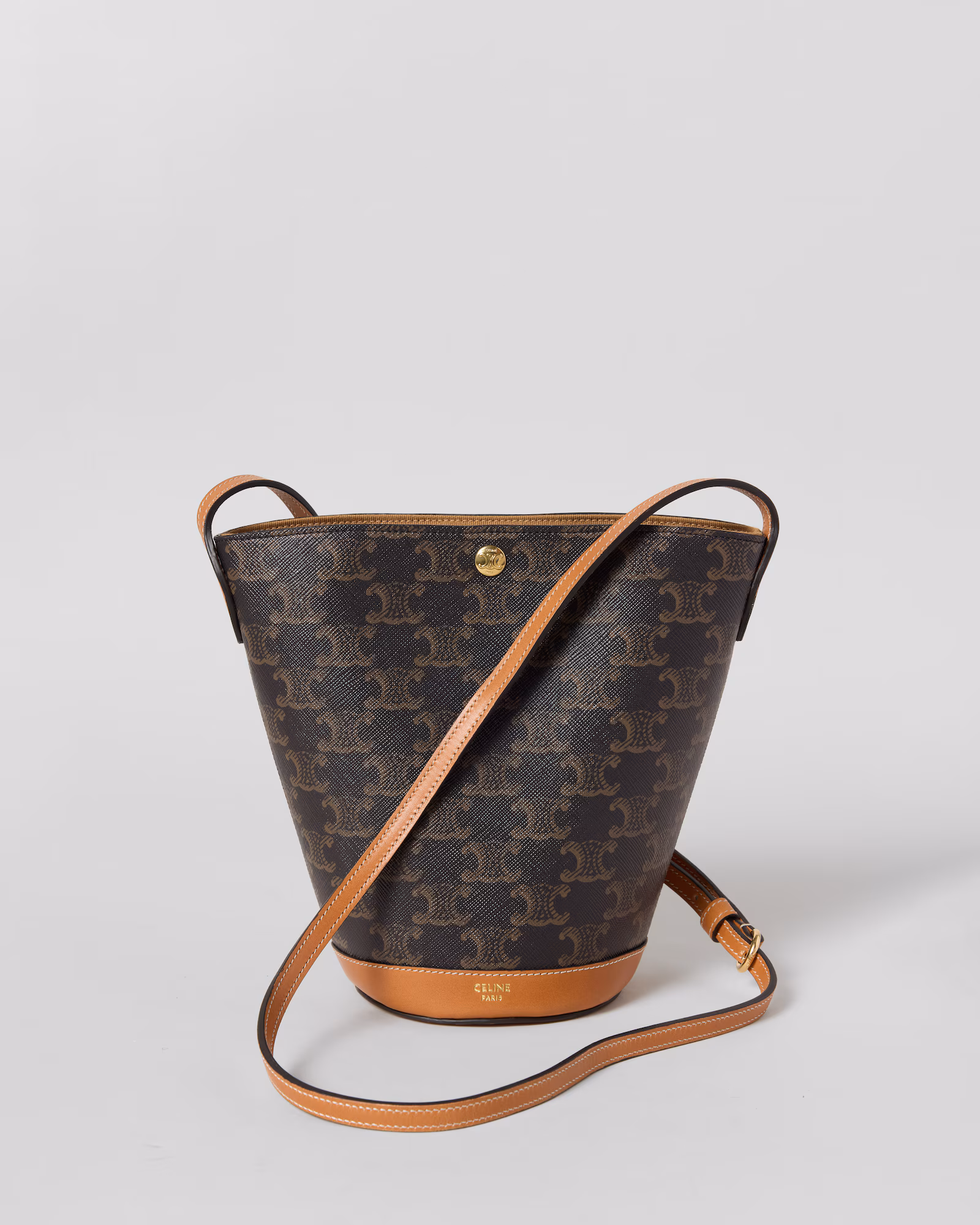 CELINE LITTLE BUCKET IN TRIOMPHE CANVAS