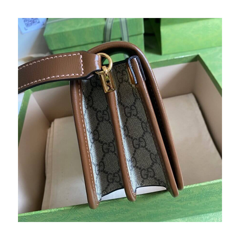 Gucci Mini Shoulder Bag with Interlocking G in GG Supreme