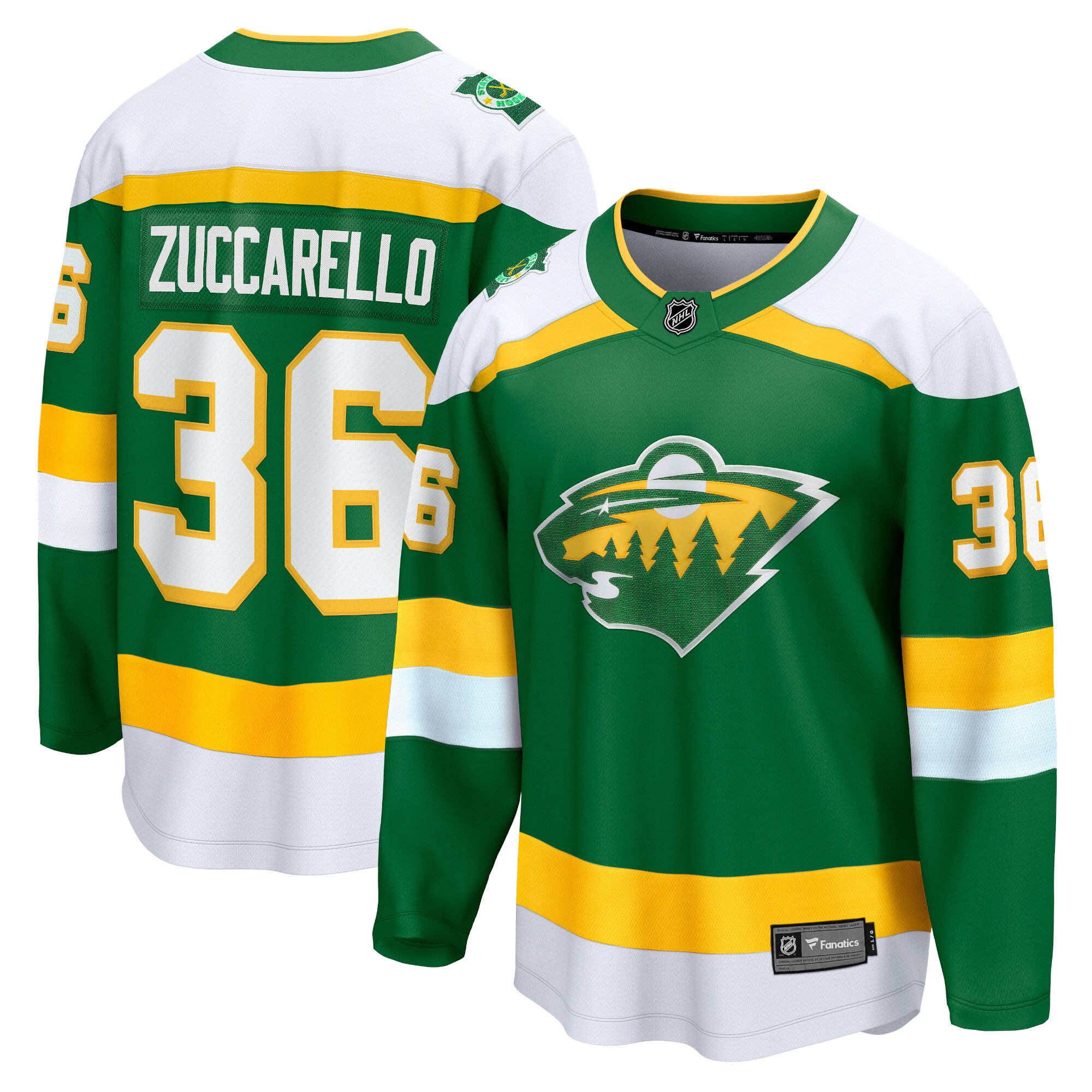 Mats Zuccarello Minnesota Wild Fanatics Alternate Premier Breakaway Player Jersey – Green
