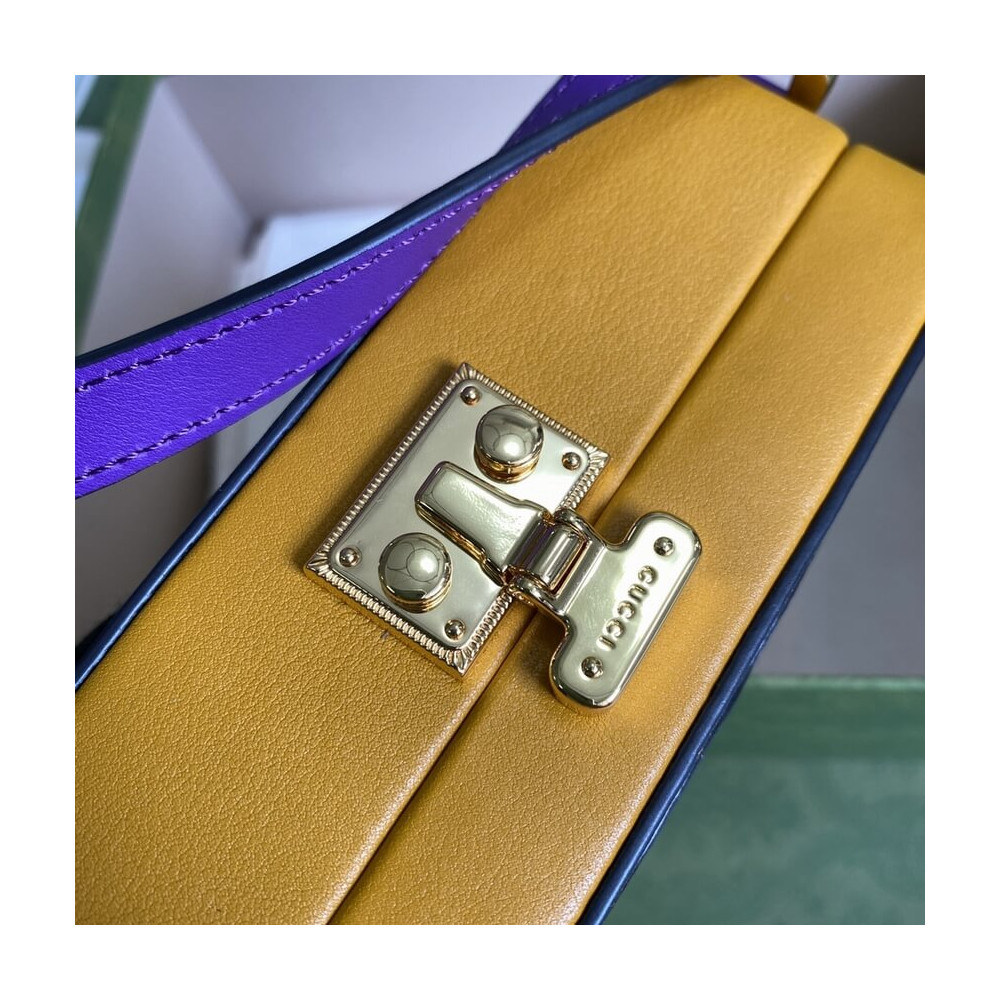 Gucci Interlocking G Mini Bag in Yellow Leather