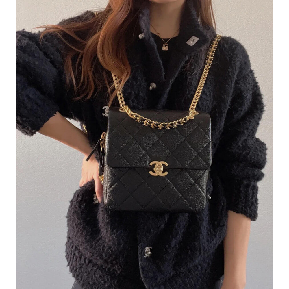Chanel Backpack in Grained Calfskin