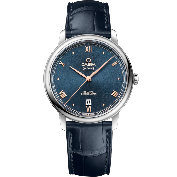 Omega De Ville Prestige 39.5 mm Blue Dial Stainless Steel Strap 424.13.40.20.03.004