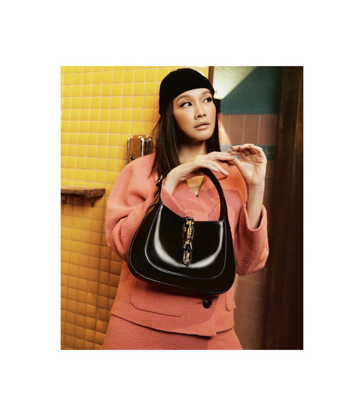 Gucci Jackie 1961 Small Hobo Bag In Black Leather 27.5cm