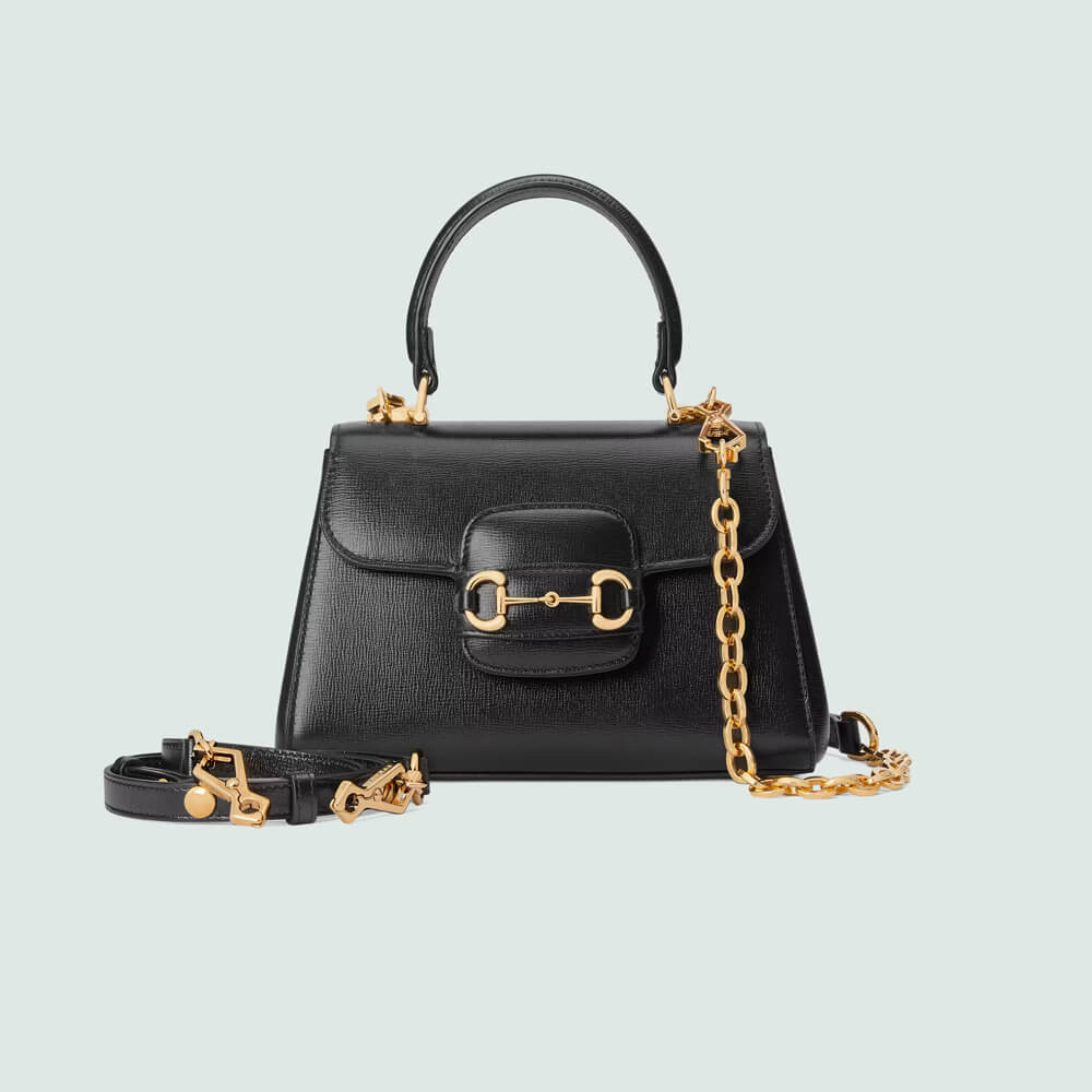 Gucci Horsebit 1955 Leather Top Handle Bag