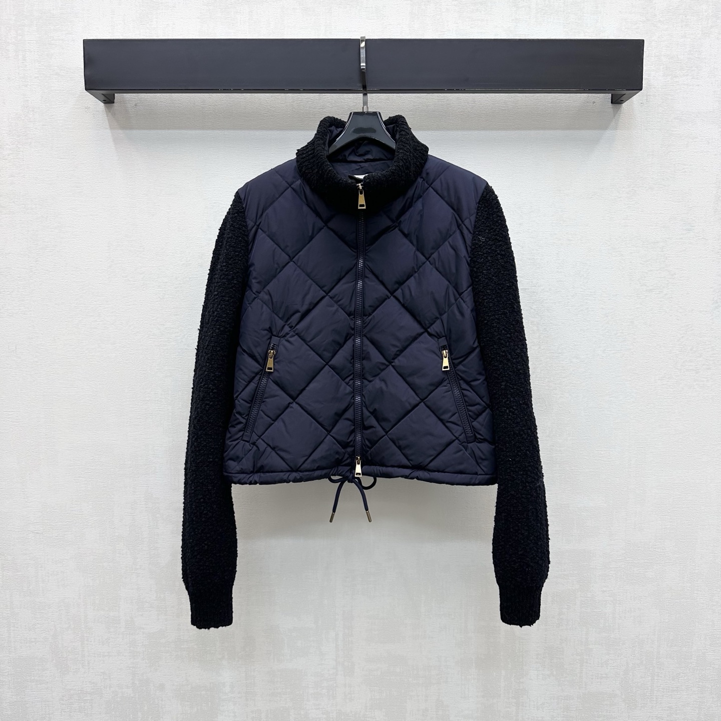 MONCLER 2026 New Arrival | Knit-Panel Down Jacket
