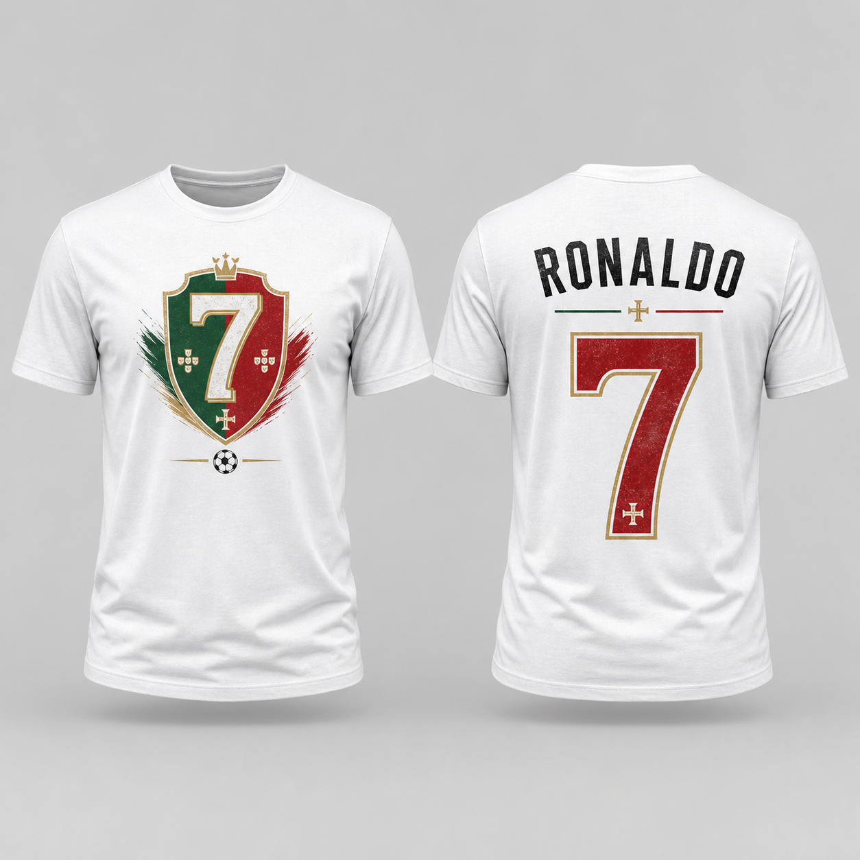 Cristiano Ronaldo Number Pure Cotton T-Shirt – Limited-Time Offer