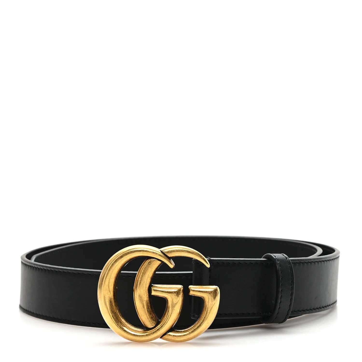 Calfskin Double G 20mm Belt 80 32 Black