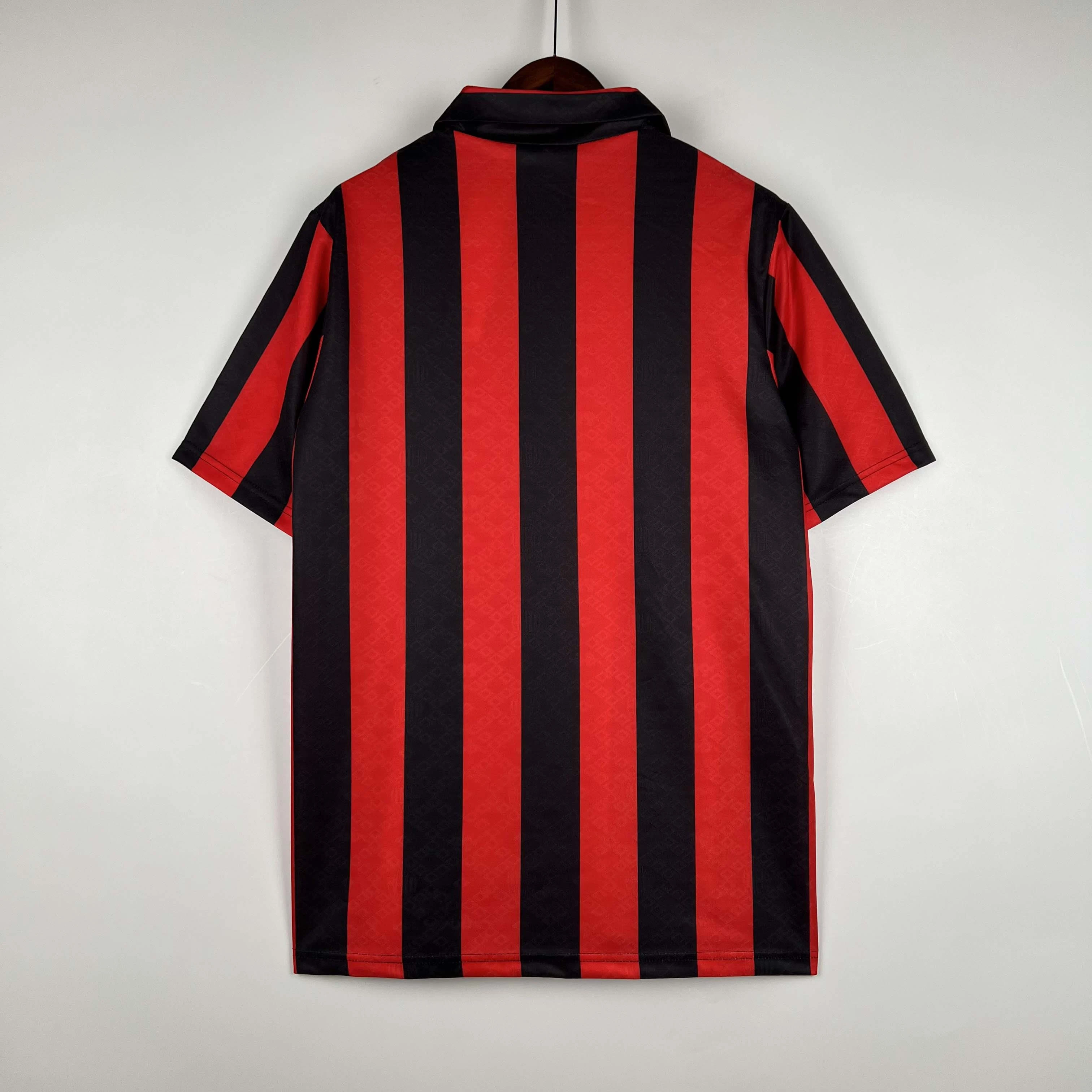 Retro 1988-90 AC Milan (LS) Home football jersey Retro