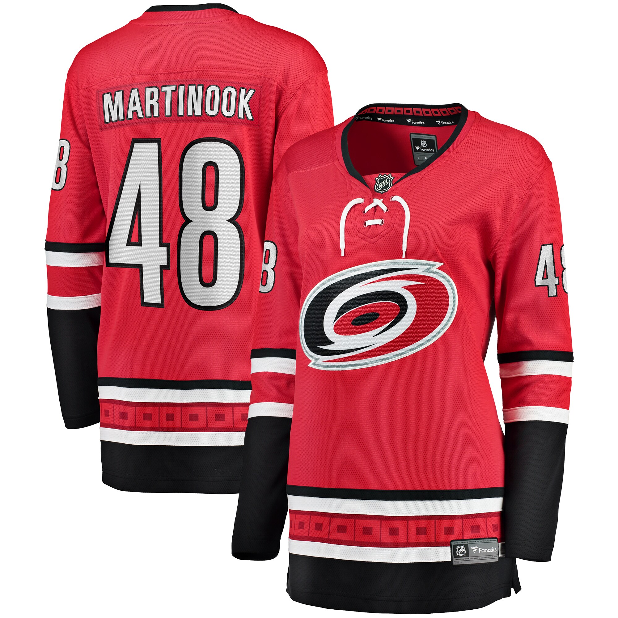 Jordan Martinook Carolina Hurricanes Fanatics Women’s Alternate Breakaway Player Jersey – Red