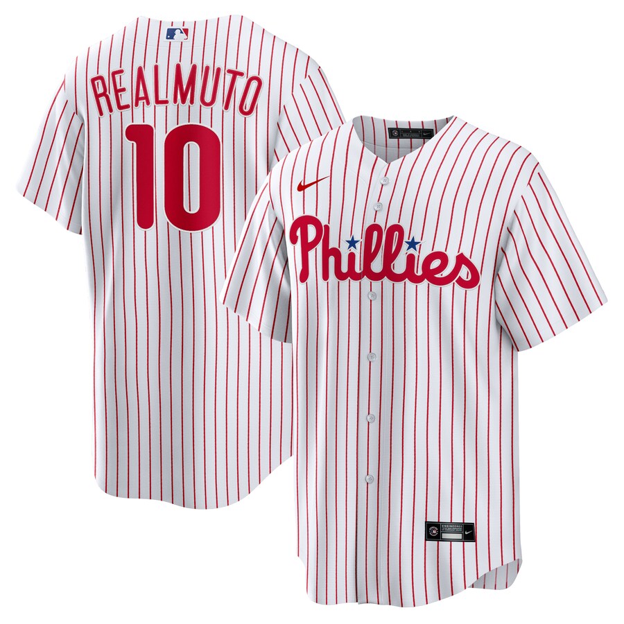 JT Realmuto Philadelphia Phillies Home Player Name Jersey White