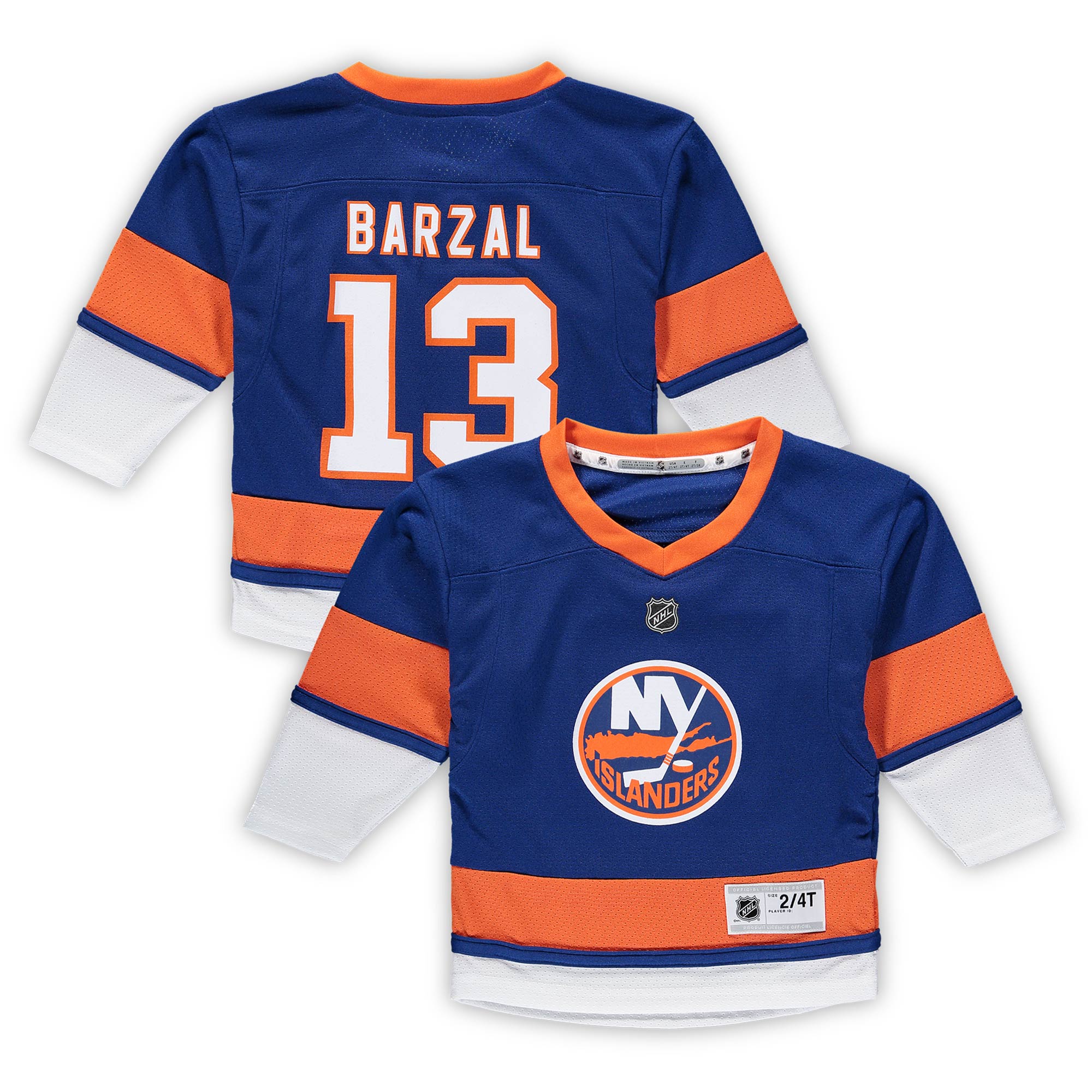 Mathew Barzal New York Islanders Toddler Home Replica Player Jersey – Royal