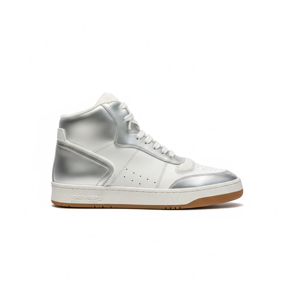 YSL Leather High Top Sneakers
