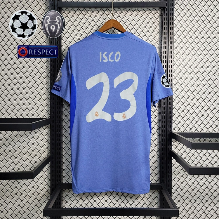 Retro 2013-14 Real Madrid away RONALDO Benzema Bale Sergio Ramos Alonso Di Maria Modric ISCO  Football jersey retro