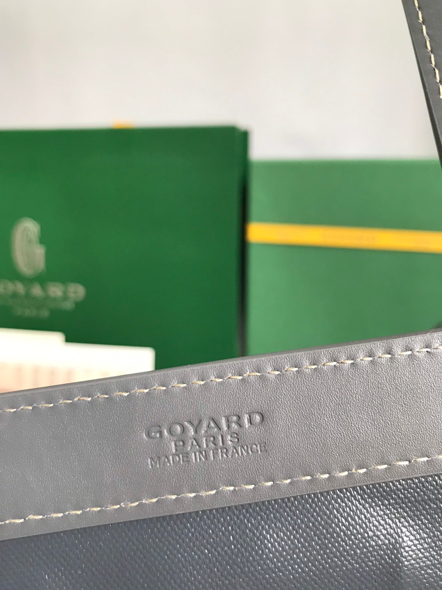 Goyard Bellechasse Biaude Pm Bag 36cm Gray Goyardine Canvas And Calfskin Trim