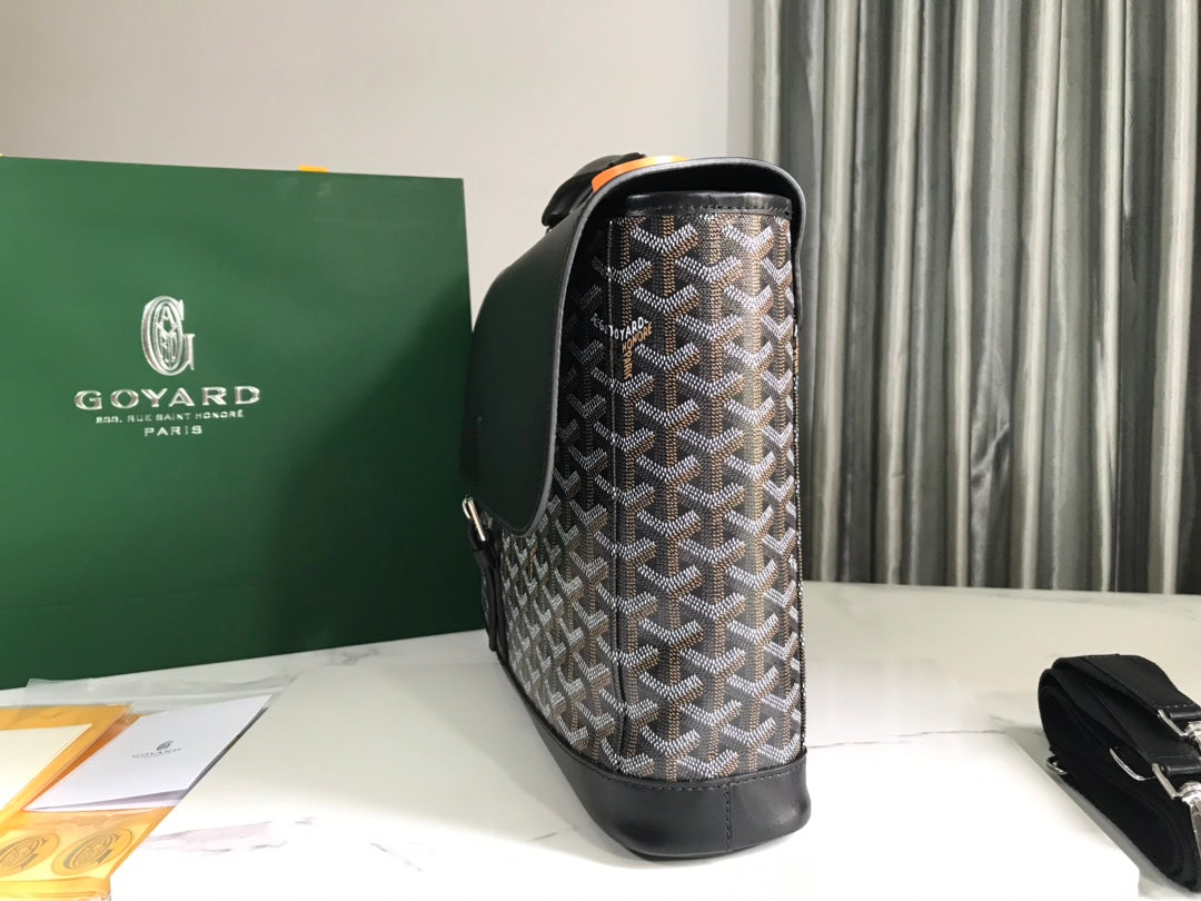 Goyard Citadin Bag 38Cm Black Canvas