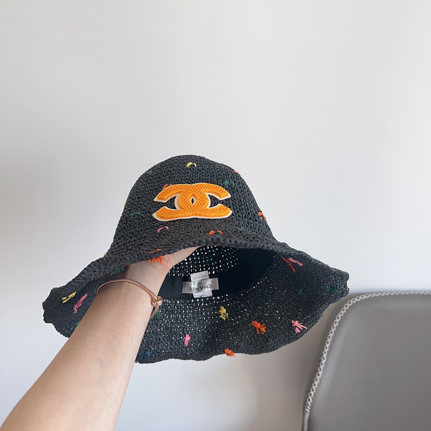 CHANEL 2025 New Arrival Woven Fisherman Hat