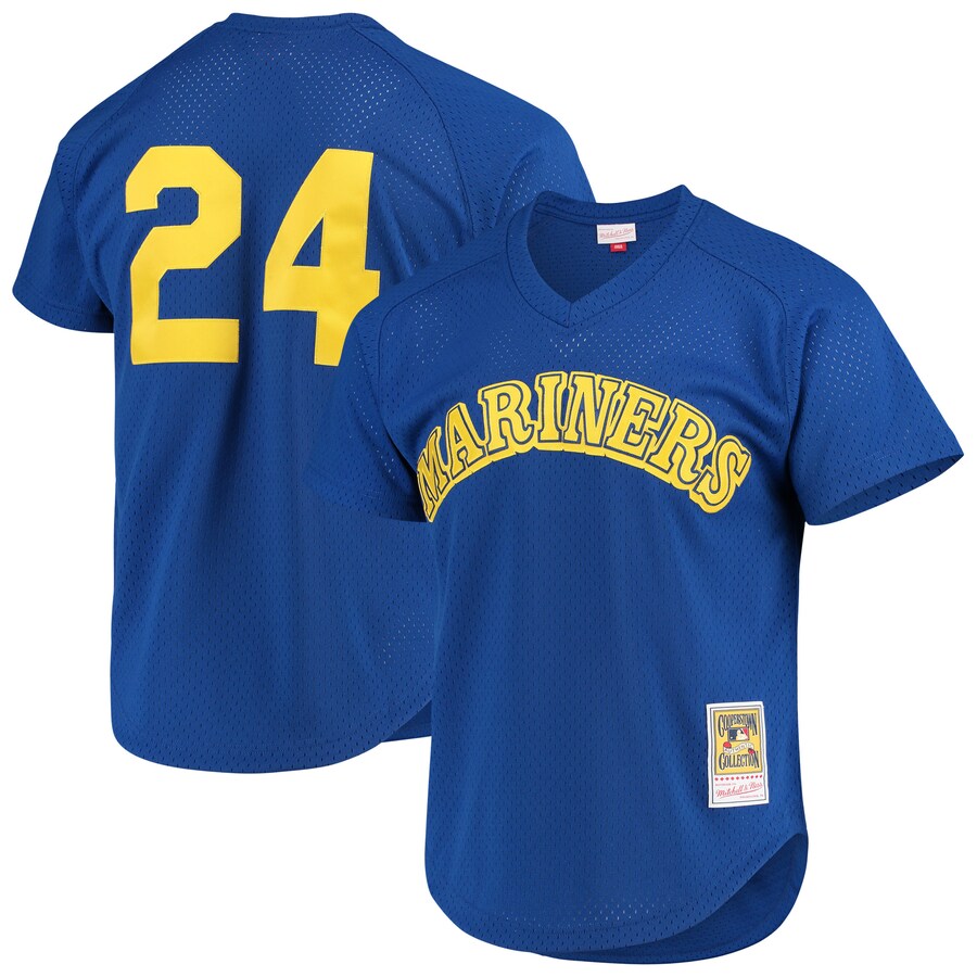 Ken Griffey Jr. Seattle Mariners Mitchell&Ness Cooperstown Mesh Batting Practice Jersey Royal