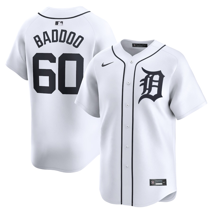 Akil Baddoo Detroit Tigers Home Limited Player Jersey White
