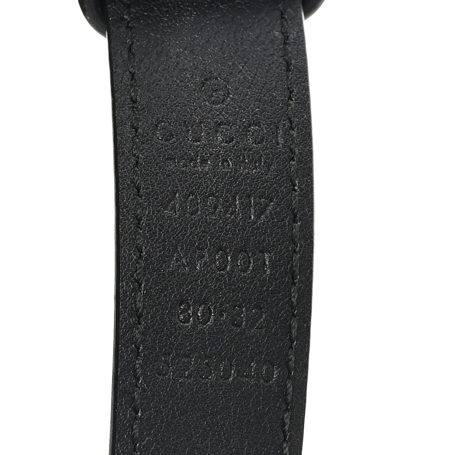 Calfskin Double G 20mm Belt 80 32 Black