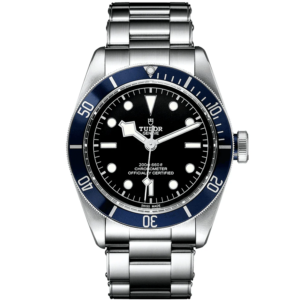 TUDOR Black Bay 41mm Black Dial & Blue Bezel Men's Automatic Bracelet Watch M79230B-0008