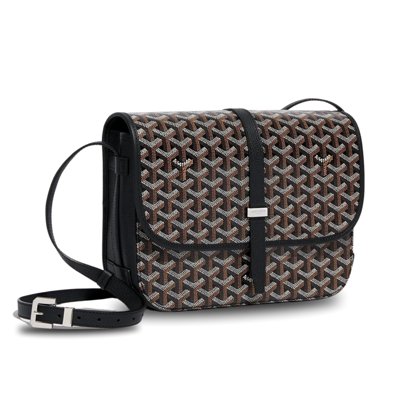 Goyard Belvedere Mm Bag 28Cm Black Canvas