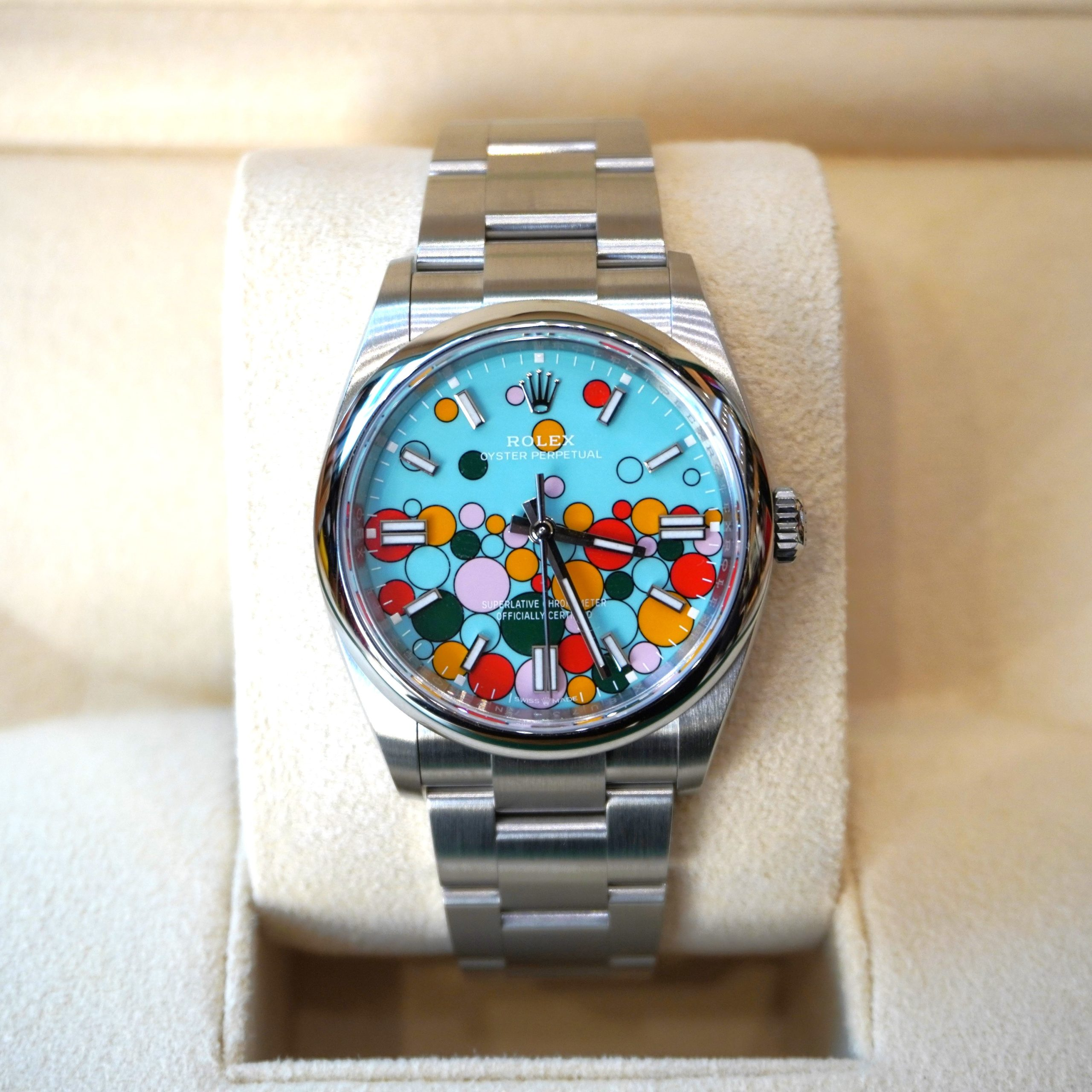 Rolex Day-Date 36 mm Turquoise Dial 126000