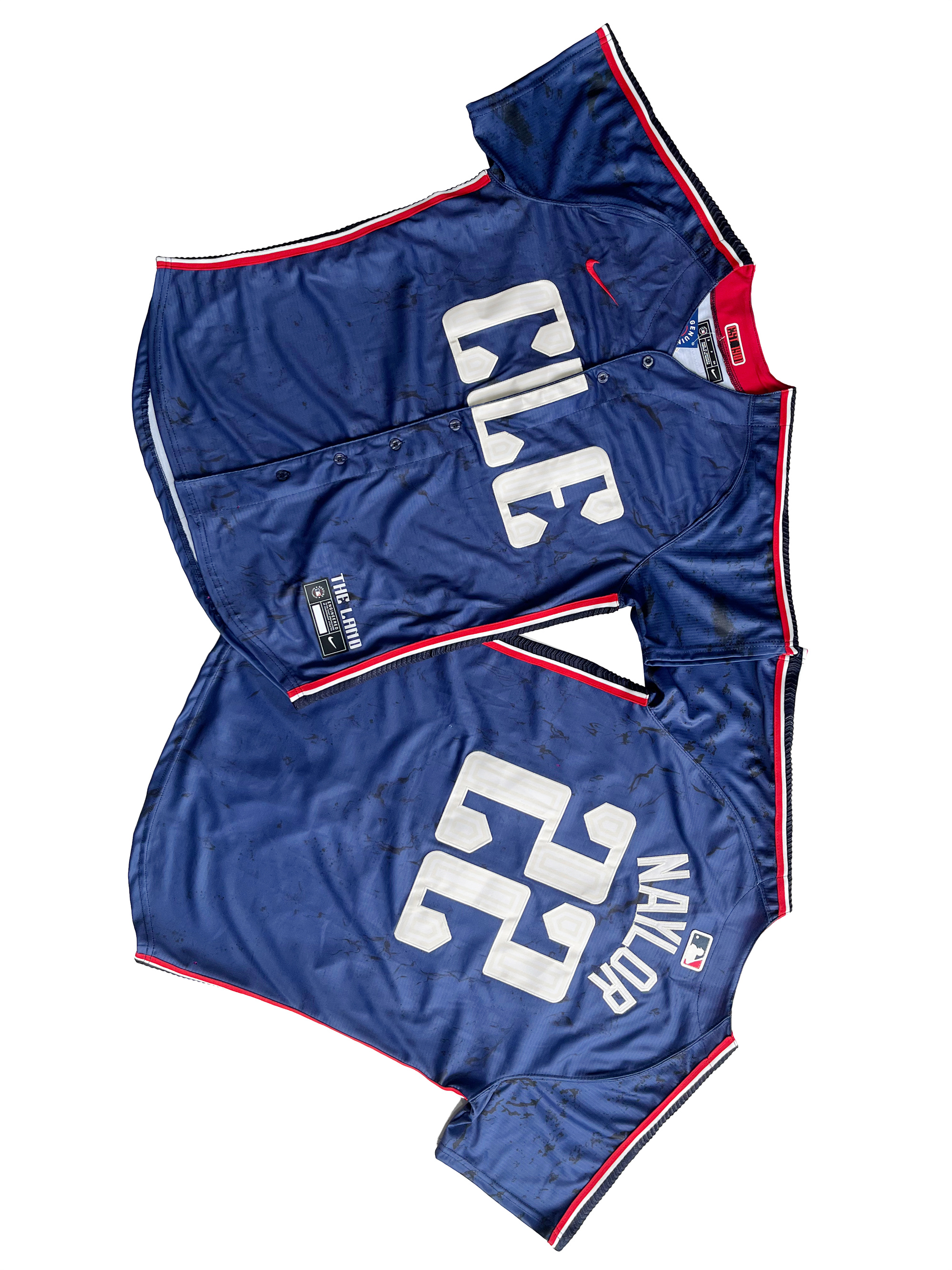 Men's Cleveland Guardians Josh Naylor #22 Navy 2024 City Connect Limited Jersey