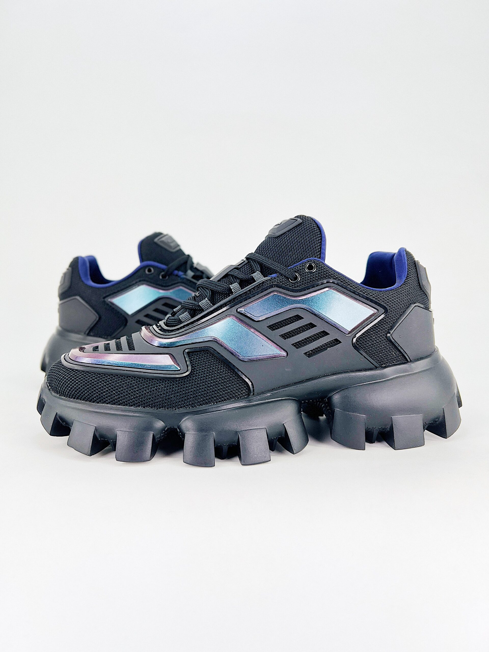 Prada Cloudbust Thunder Low Top Sneakers In Fabric Iridescent