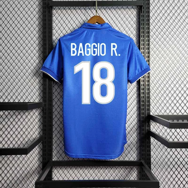 Retro Italy 1998 home VIERI MALDINI BAGGIO DEL PIERO PESSOTTO Football jersey retro
