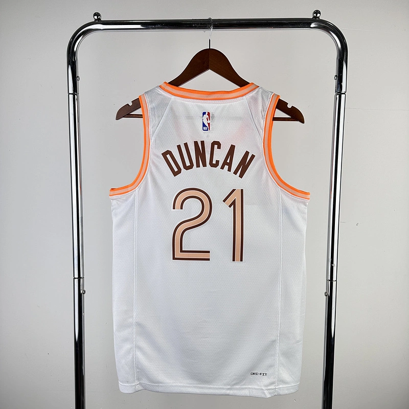 2024 NBA San Antonio Spurs 21 DUNCAN Basketball Jersey