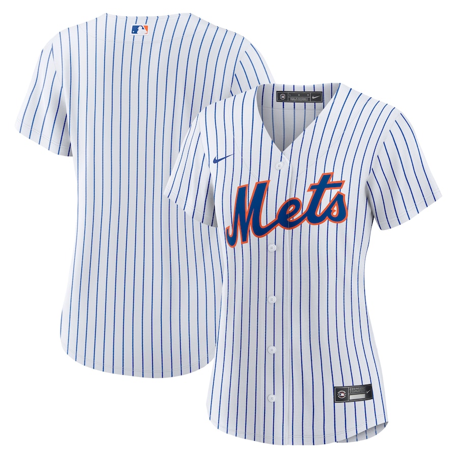 New York Mets Women's Home Blank Jersey White